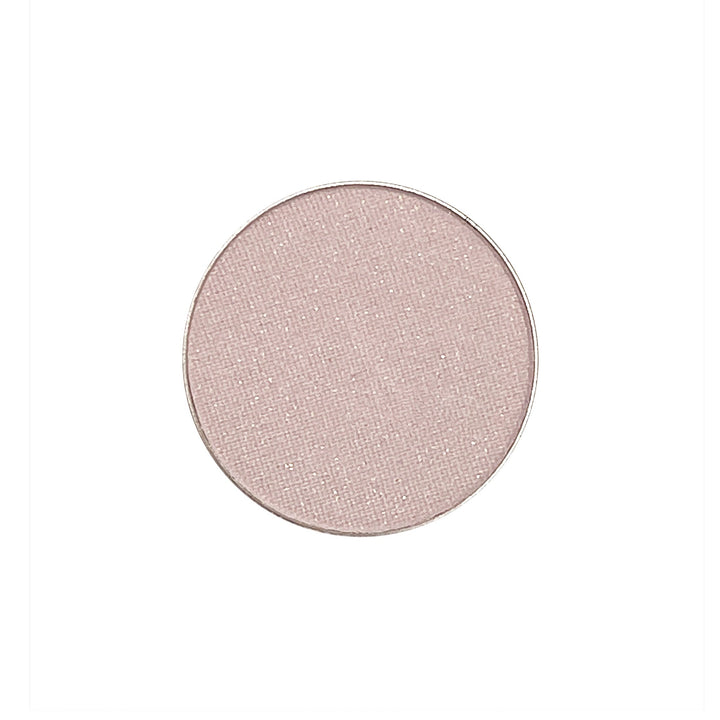 Palest soft pink with sparkles.