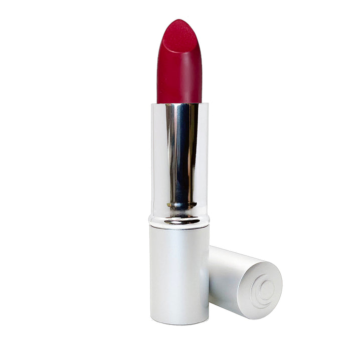 Blue red cream lipstick
