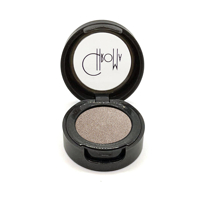 Shimmering silvery beige.